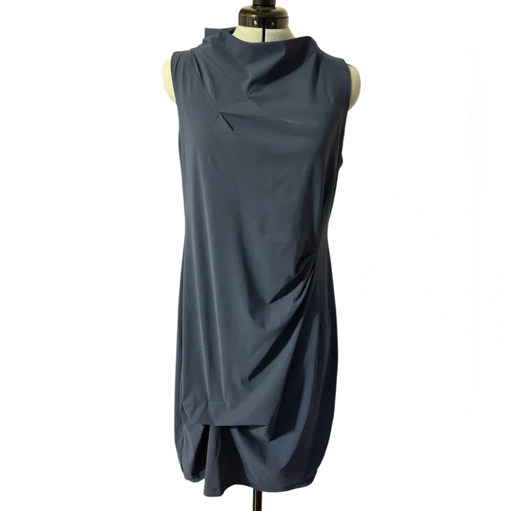 Porto SF Popstar Asymmetrical Drape Dress - Picture 2 of 8